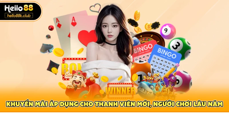 Khuyến mãi áp dụng cho thanh viên mới, người chơi lâu năm